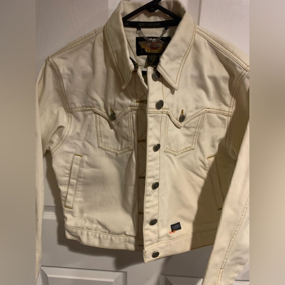 Harley Davidson jean jacket size medium